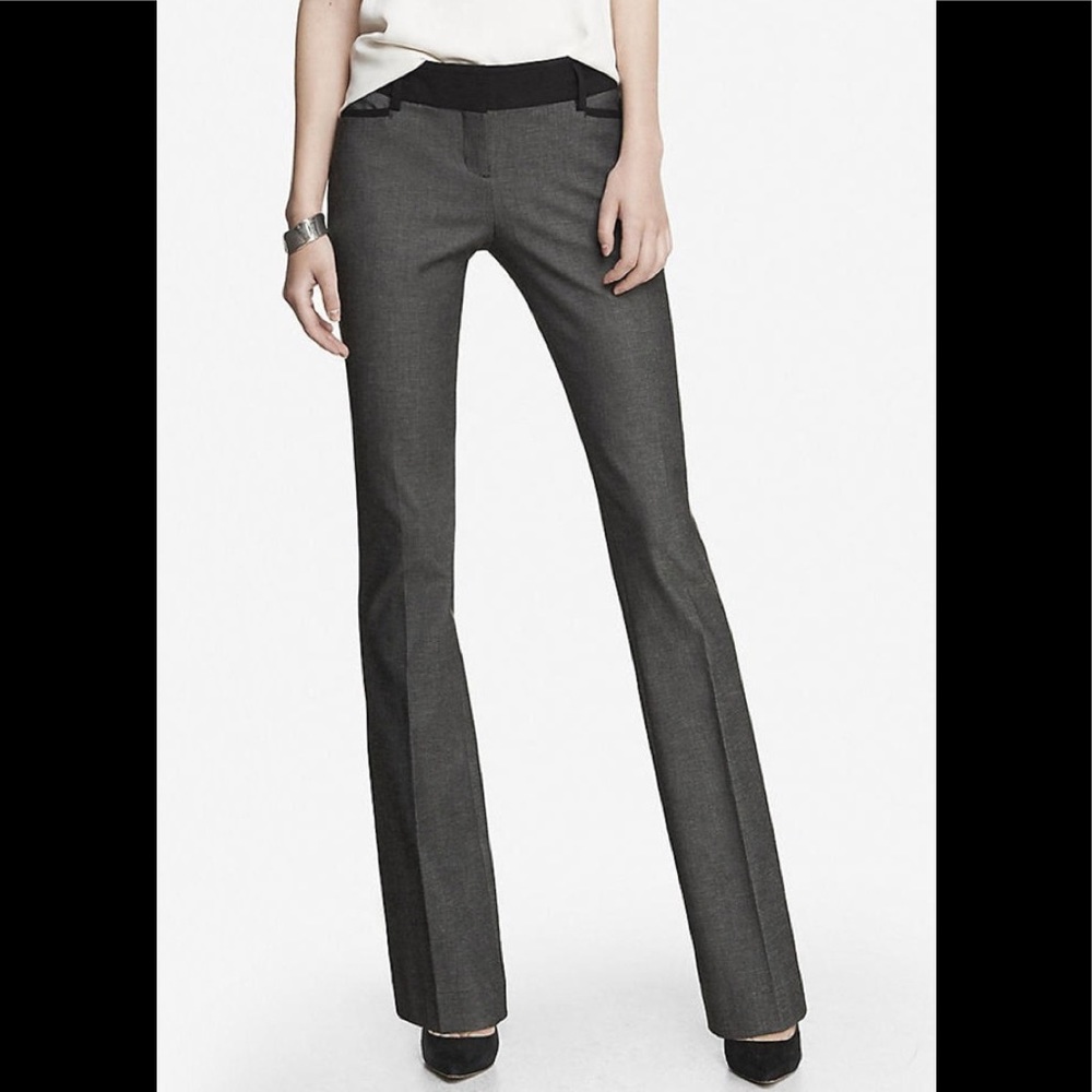 Express Low Rise Barely Boot Columnist Dress Pants
